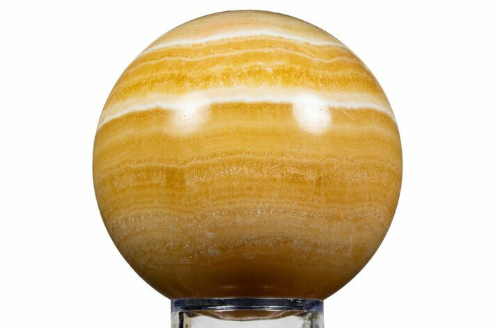 Polished, Orange Creamsicle Calcite Sphere - Mexico #343866